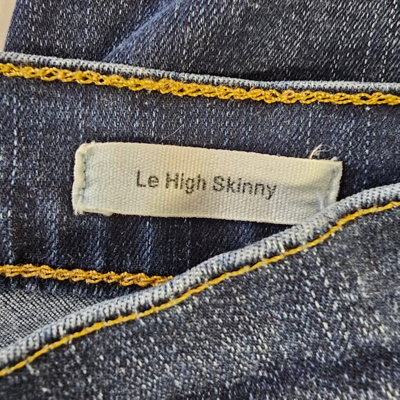 FRAME Womens Le High Skinny Jeans Size 25 Busted Knee Distressed Marlowe Stretch - Picture 7 of 10